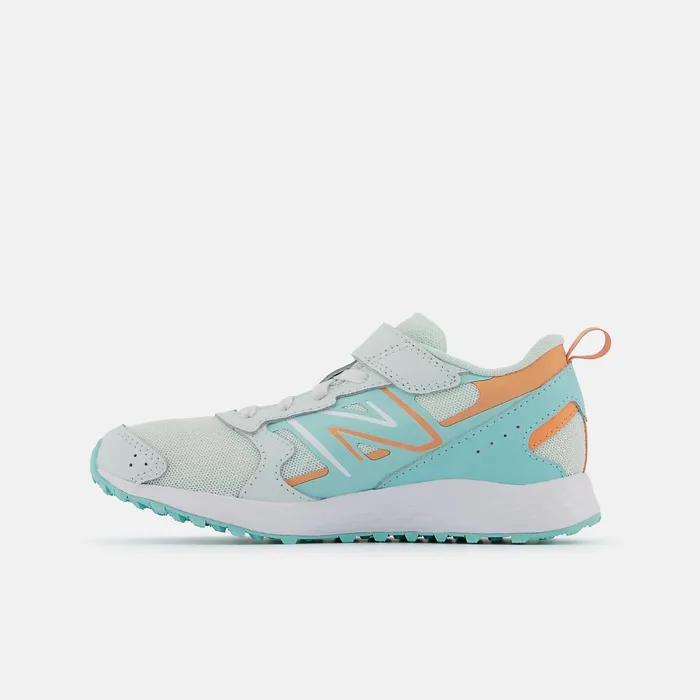 Kids Fresh Foam 650 Bungee Lace With Top Strap Light Surf With Peach Glaze And Surf New Balance Size 105 8211 3