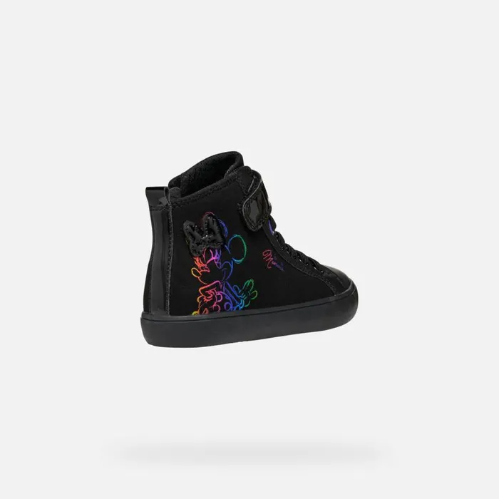 Kids Geox Sneakers GISLI JUNIOR BlackViolet Minnie Blackviolet