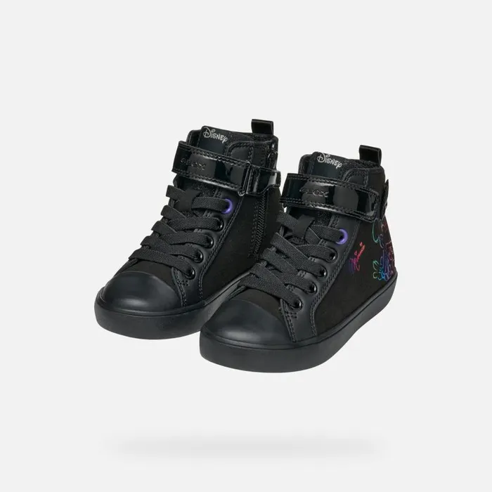 Kids Geox Sneakers GISLI JUNIOR BlackViolet Minnie Blackviolet