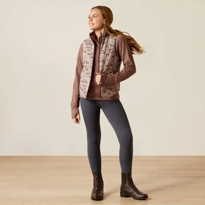 Kids Jackets and Vests Ariat Bella Reversible Insulated Vest Scattering Horses