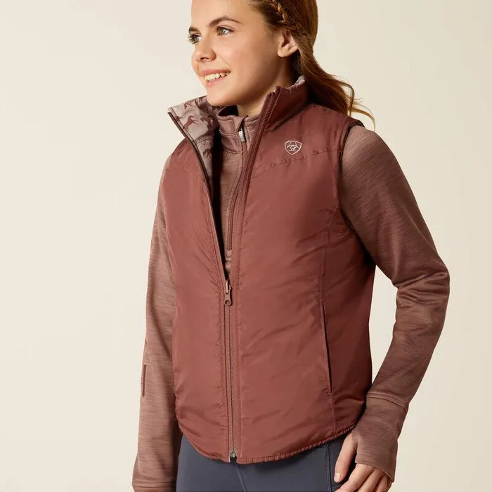 Kids Jackets and Vests Ariat Bella Reversible Insulated Vest Scattering Horses