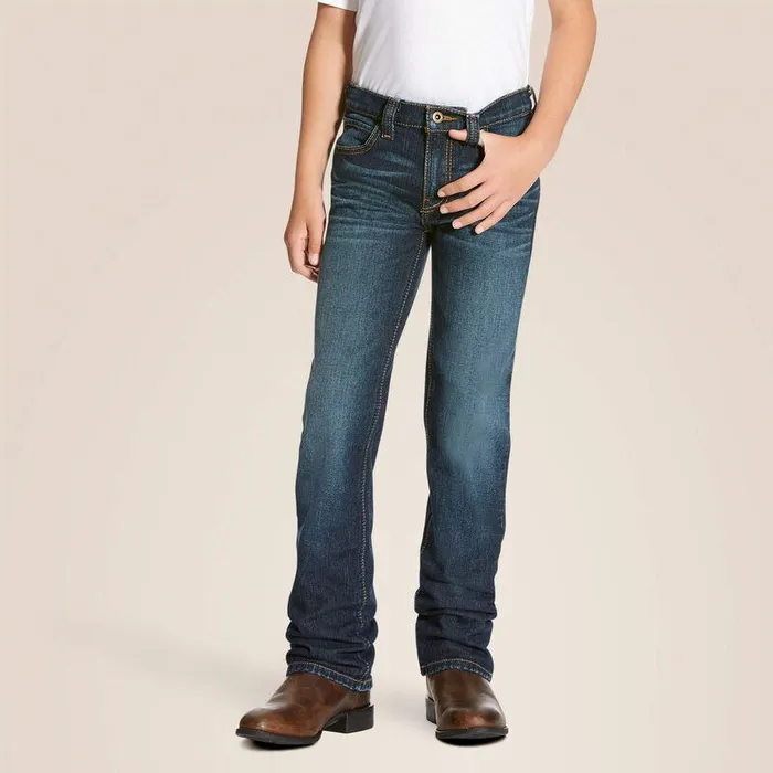 Kids Jeans Ariat B5 Slim Stretch Legacy Stackable Straight Leg Jean Durham