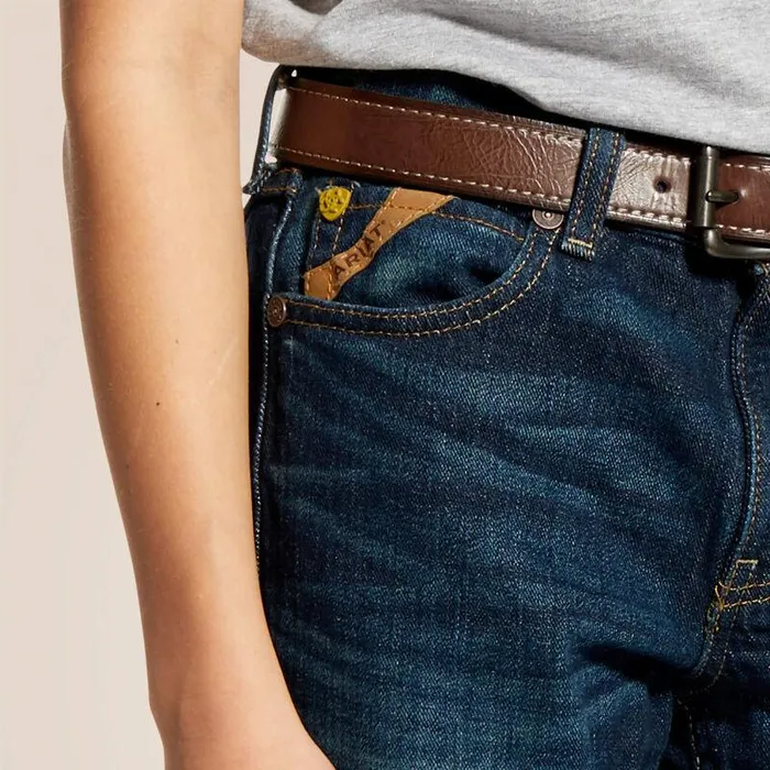 Kids Jeans Ariat B5 Slim Stretch Legacy Stackable Straight Leg Jean Durham Kids Jeans Ariat B5 Slim Stretch Legacy Stackable Straight Leg Jean Durham