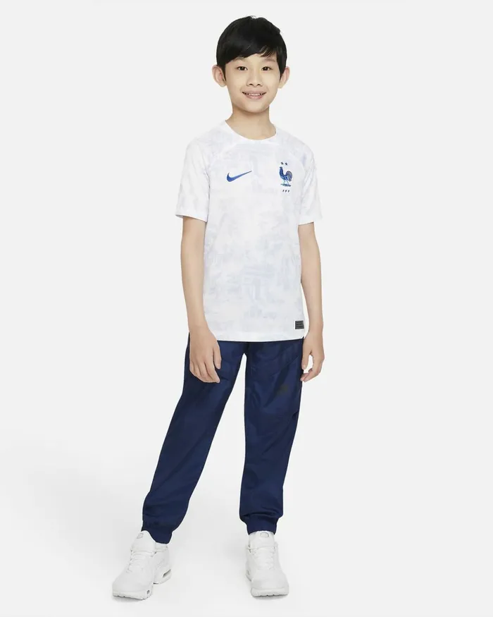 Kids Nike All Clothing FFF 202223 Stadium Away Whitewhitewhitegame Royal
