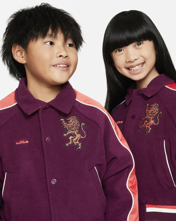 Kids Nike All Clothing LeBron Bordeauxtrack Redpale Ivorytrack Red