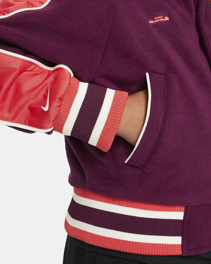 Kids Nike All Clothing LeBron Bordeauxtrack Redpale Ivorytrack Red