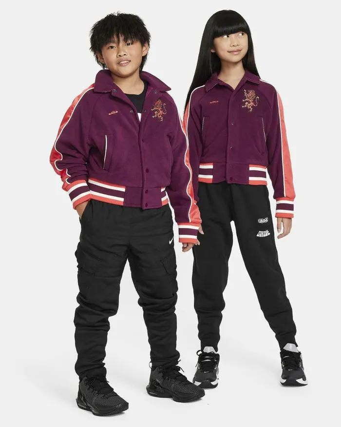 Kids Nike All Clothing LeBron Bordeauxtrack Redpale Ivorytrack Red