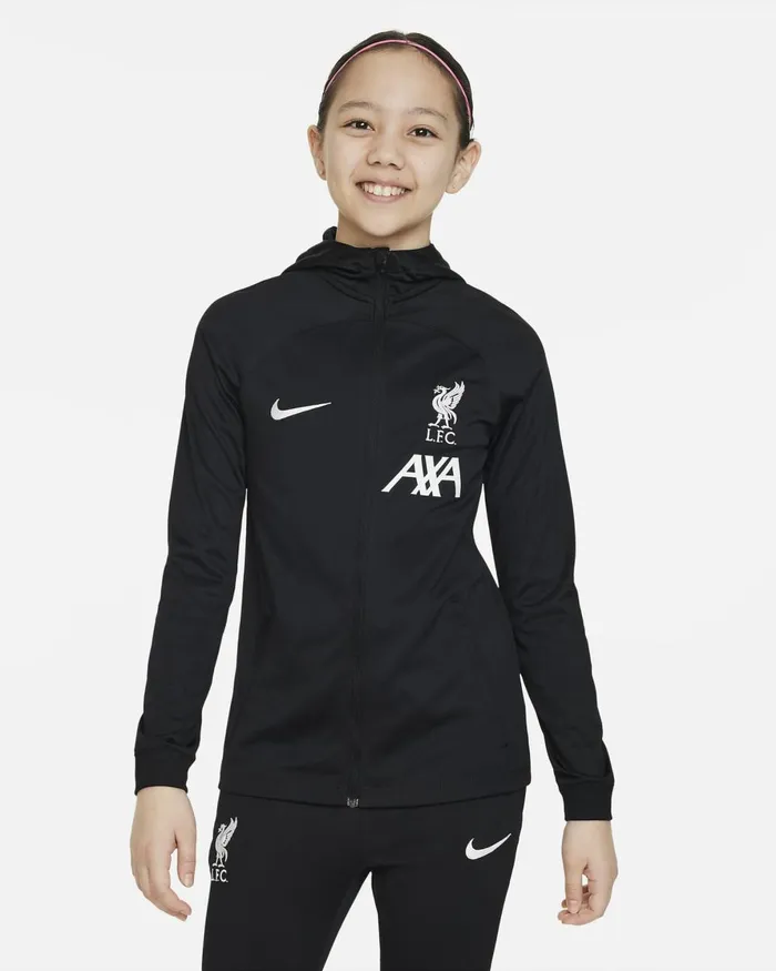 Kids Nike All Clothing Liverpool FC Strike Blackblackwhitewhite