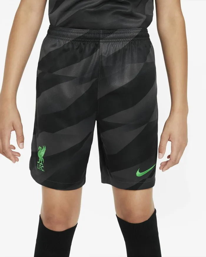 Kids Nike Shorts Liverpool FC 202324 Stadium Goalkeeper Anthracitepoison Green