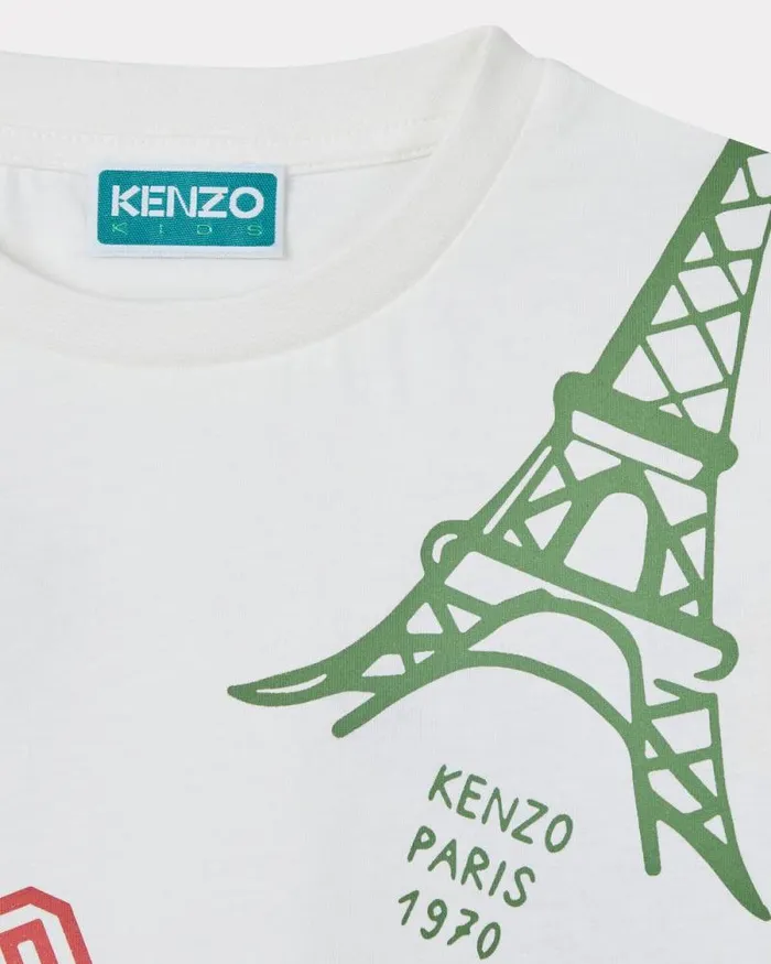 Kids Shortsleeved Cotton Tshirt Blush Kenzo Tshirts And Sweatshirts