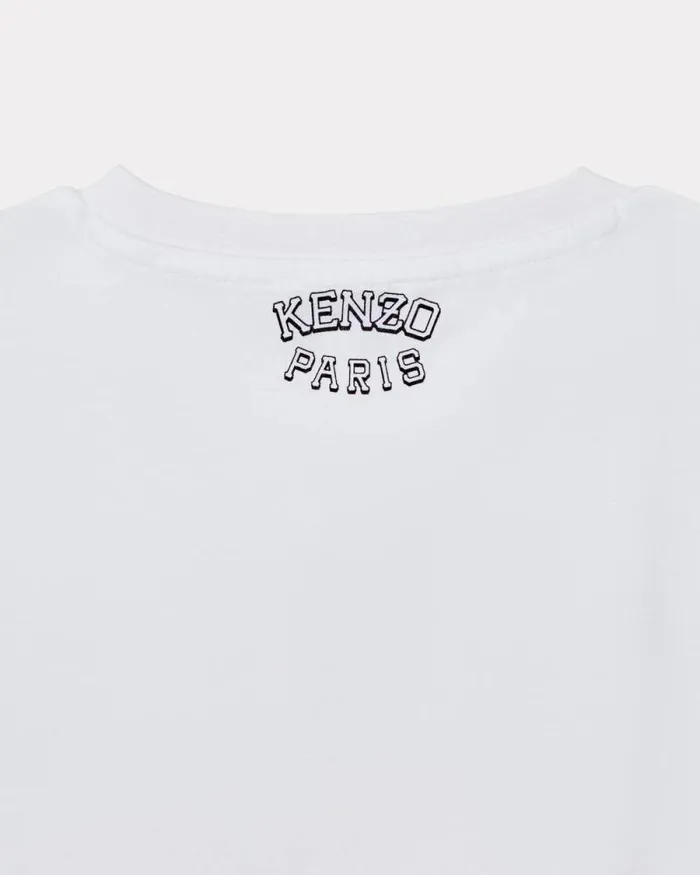 Kids Shortsleeved Cotton Tshirt White Kenzo Tshirts And Sweatshirts