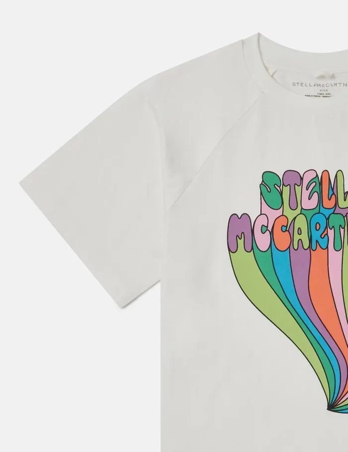 Kids Stella Graphic TShirt Ivory Stella McCartney TShirts And Tops