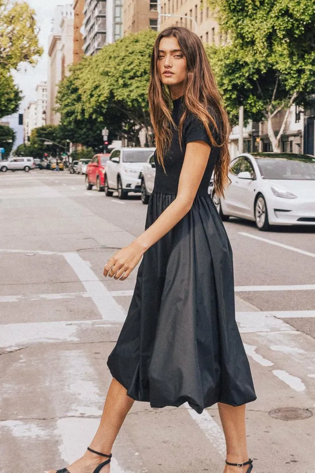 Kimber Midi Dress Black Women Bohme Dresses