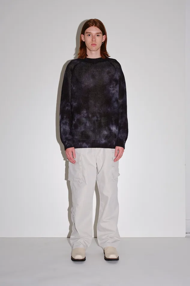 Knitwear Otis Splash Dye 8211 Black Wonhundred Men
