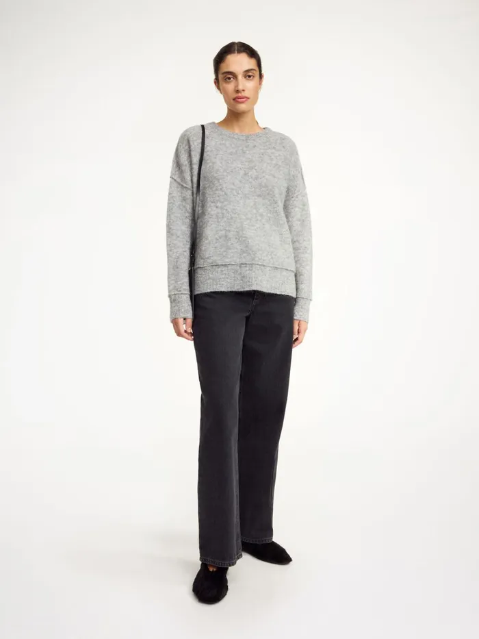 Knitwear Women By Malene Birger Biagiorms Sweater Grey Melange