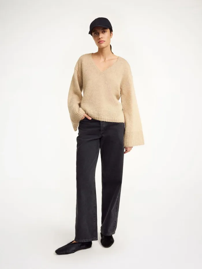 Knitwear Women By Malene Birger Cimone Sweater Twill Beige