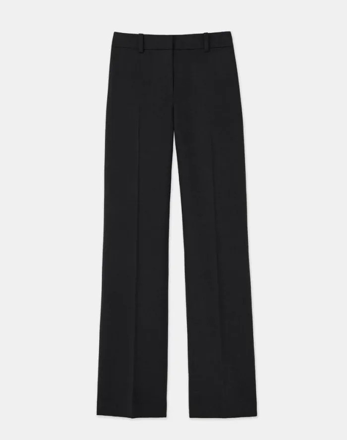 Lafayette 148 New York Camel Hair Sullivan Pant Black Ready To Wear Pants and Shorts
