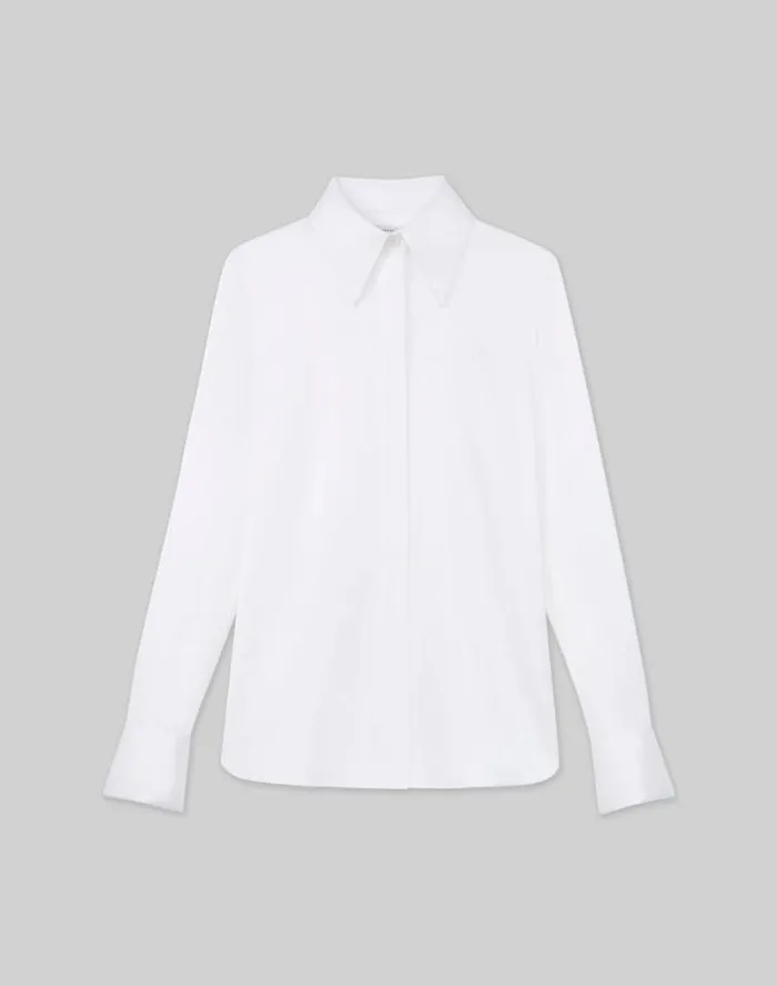 Lafayette 148 New York Silk Charmeuse Blouse Black Ready To Wear Suits