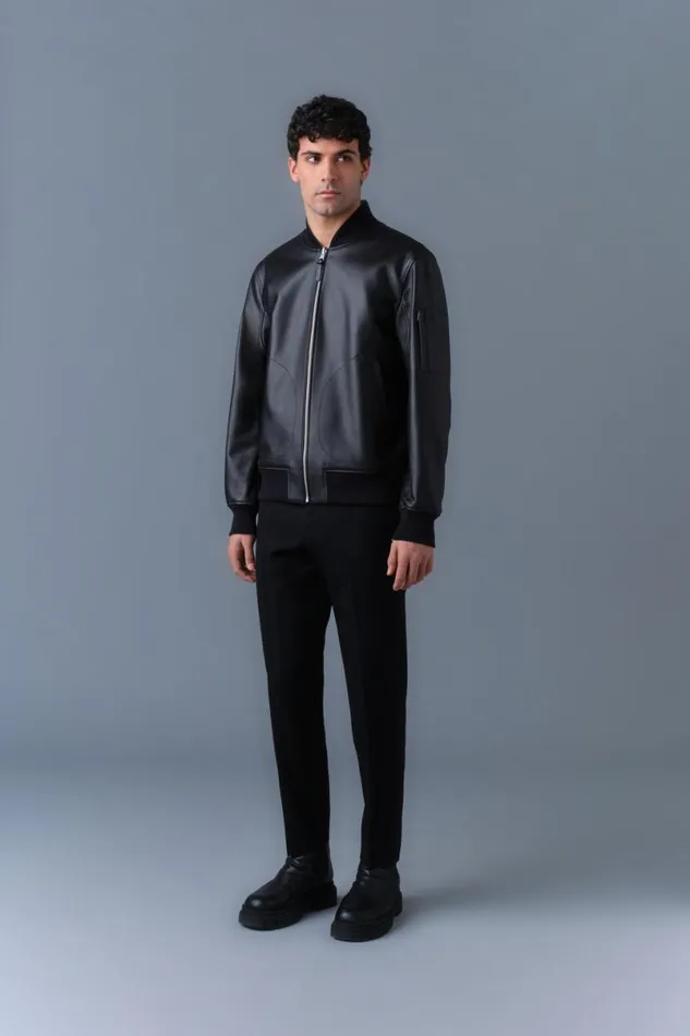 Leather Jackets Men Mackage EASTONR 2in1 Lamb Leather Bomber Jacket Black Leather Jackets Men Mackage EASTONR 2in1 Lamb Leather Bomber Jacket Black