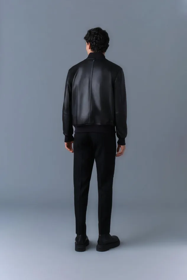Leather Jackets Men Mackage EASTONR 2in1 Lamb Leather Bomber Jacket Black Leather Jackets Men Mackage EASTONR 2in1 Lamb Leather Bomber Jacket Black