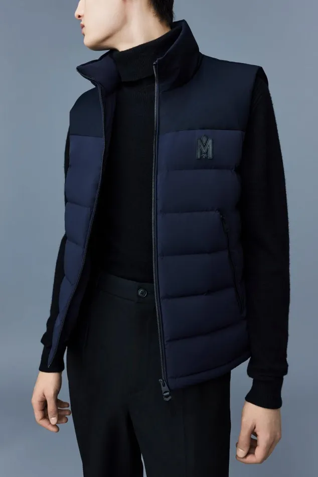 Light Down Jackets Men Mackage BOBBIE Agile360 Stretch Light Down Vest With Stand Collar Black Light Down Jackets Men Mackage BOBBIE Agile360 Stretch Light Down Vest With Stand Collar Black