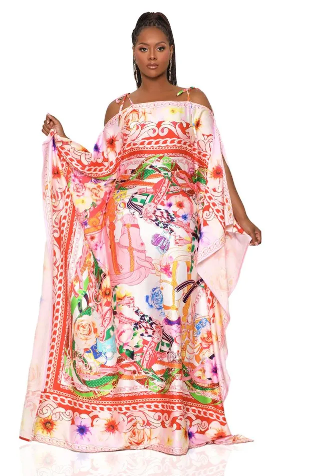 Lilly039s Kloset Dresses Women Horses And Chains Scarf Dress Pink Multi