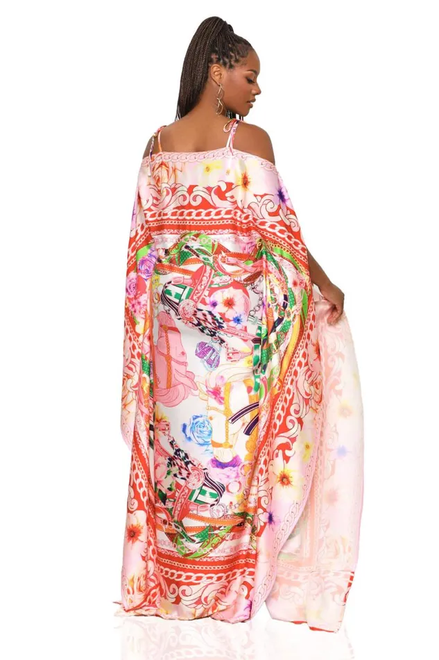 Lilly039s Kloset Dresses Women Horses And Chains Scarf Dress Pink Multi