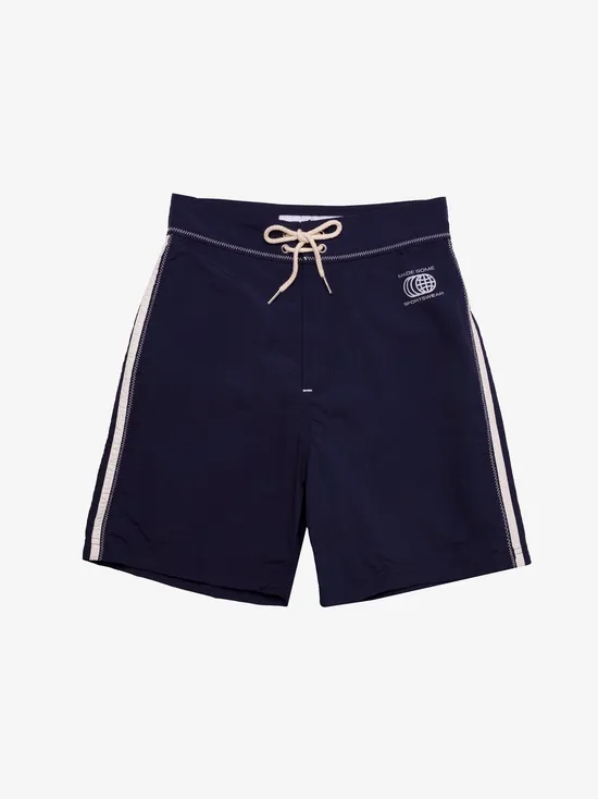 Lisa Says Gah Made Some Long Shorts Navy White Women Bottoms