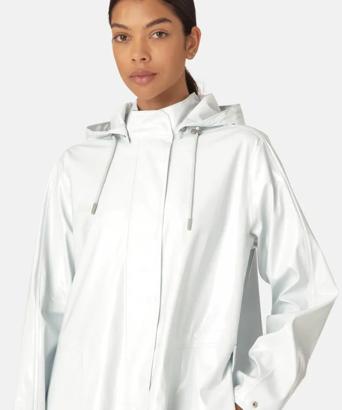 Long Raincoat 8211 Illusion Blue Rainwear Ilse Jacobsen Raincoats