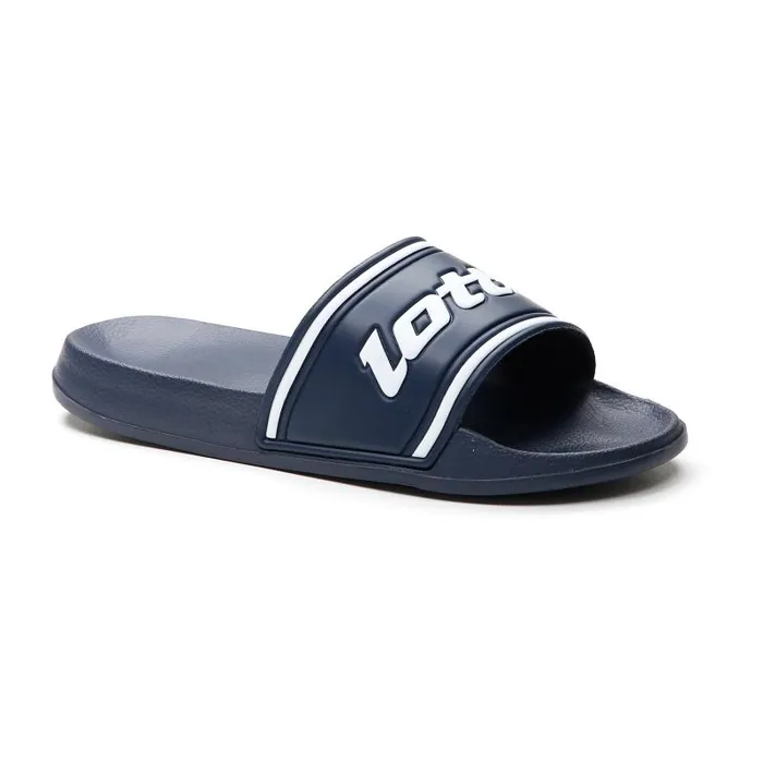 Lotto Sport FlipFlops And Slippers Man MIDWAY IV SLIDE Dress Blueall White