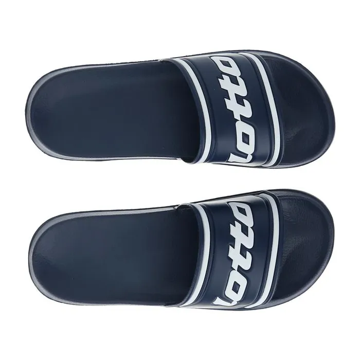 Lotto Sport FlipFlops And Slippers Man MIDWAY IV SLIDE Dress Blueall White