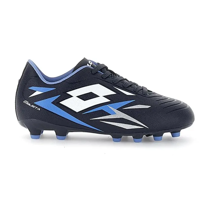 Lotto Sport Shoes ManWomanKids SOLISTA 700 VI FG JR Navy Blueall Whitecornflower