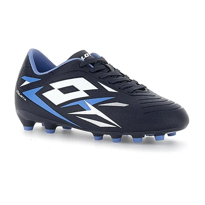 Lotto Sport Shoes ManWomanKids SOLISTA 700 VI FG JR Navy Blueall Whitecornflower
