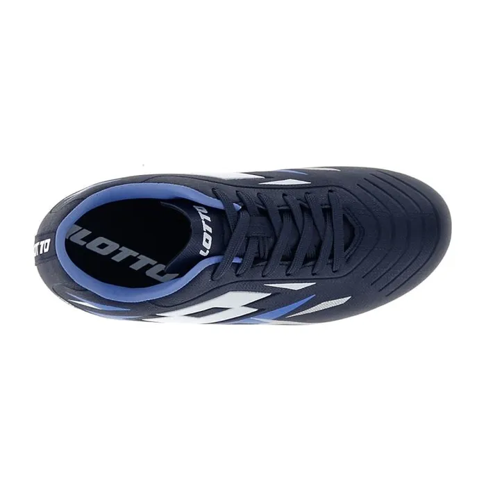 Lotto Sport Shoes ManWomanKids SOLISTA 700 VI FG JR Navy Blueall Whitecornflower