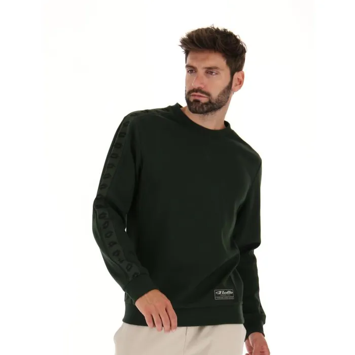 Lotto Sport Sweatshirts Man ATHLETICA DUE V SWEAT RN Duffel Green