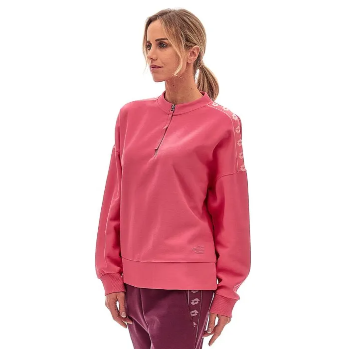 Lotto Sport Sweatshirts Woman ATHLETICA DUE W VI SWEAT HZ Pink Punch