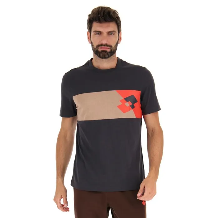 Lotto Sport TShirts Man ATHLETICA PLUS II TEE 1 Ebonystucco Brown