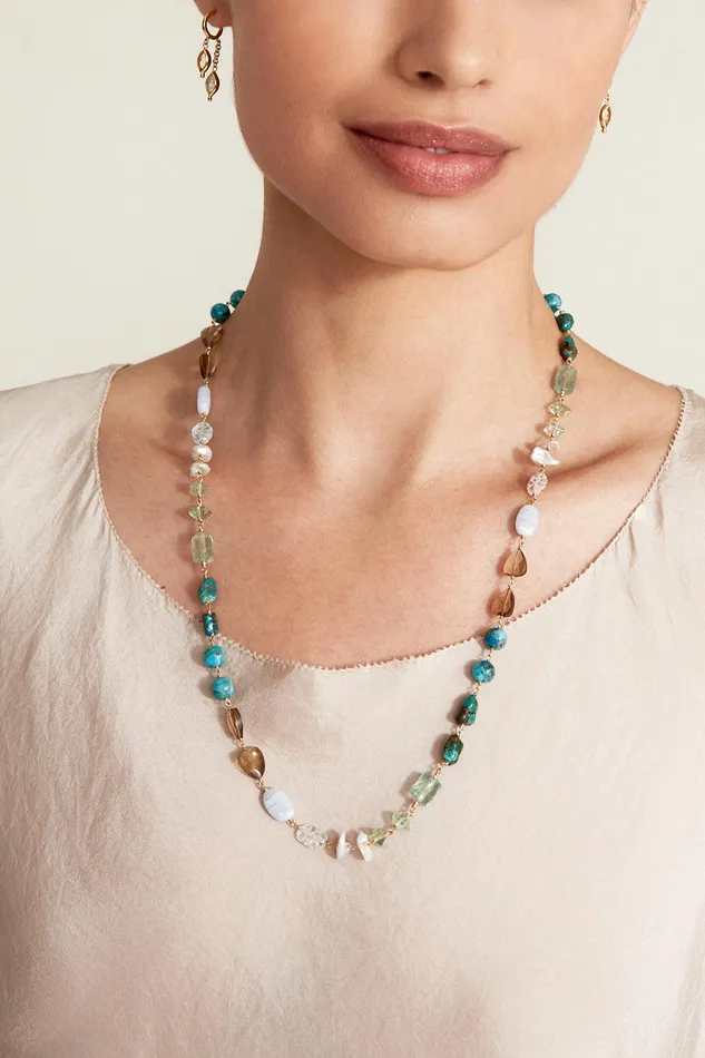 Maeve Necklace Turquoise Mix Women Chan Luu Necklaces