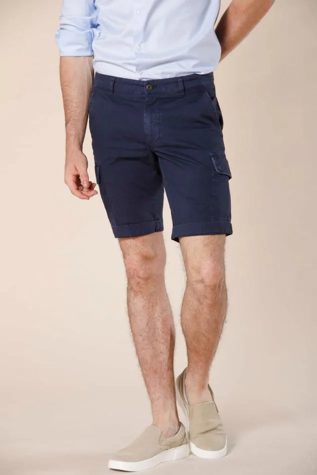 Man Chile Cargo Bermuda In Stretch Satin Slim Mason039s Bermuda