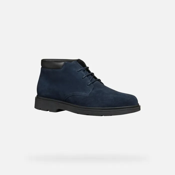 Man Geox Ankle Boots SPHERICA EC1 MAN Navy Mid Calf Boots Navy