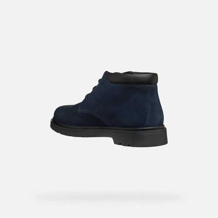 Man Geox Ankle Boots SPHERICA EC1 MAN Navy Mid Calf Boots Navy