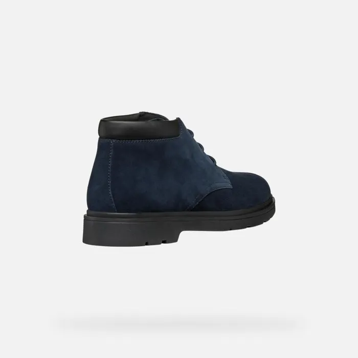 Man Geox Ankle Boots SPHERICA EC1 MAN Navy Mid Calf Boots Navy