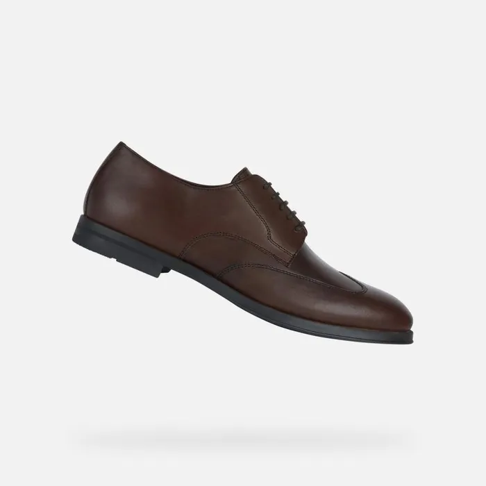 Man Geox Formal Shoes DECIO Men039s Brown Special Occasion Shoes Geox Dark Brown