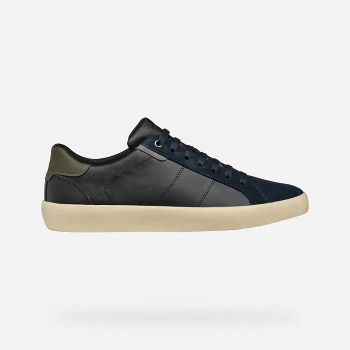 Man Geox Sneakers AFFILE MAN BlackNavy Low Top Sneakers Blacknavy