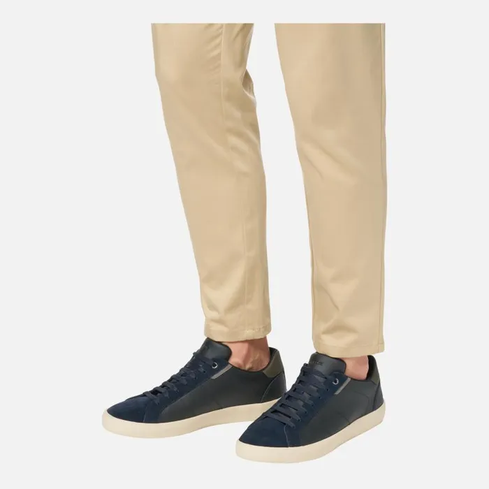 Man Geox Sneakers AFFILE MAN BlackNavy Low Top Sneakers Blacknavy