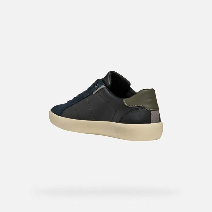 Man Geox Sneakers AFFILE MAN BlackNavy Low Top Sneakers Blacknavy