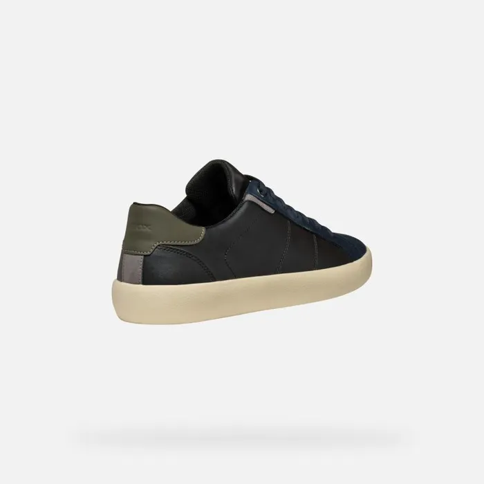 Man Geox Sneakers AFFILE MAN BlackNavy Low Top Sneakers Blacknavy