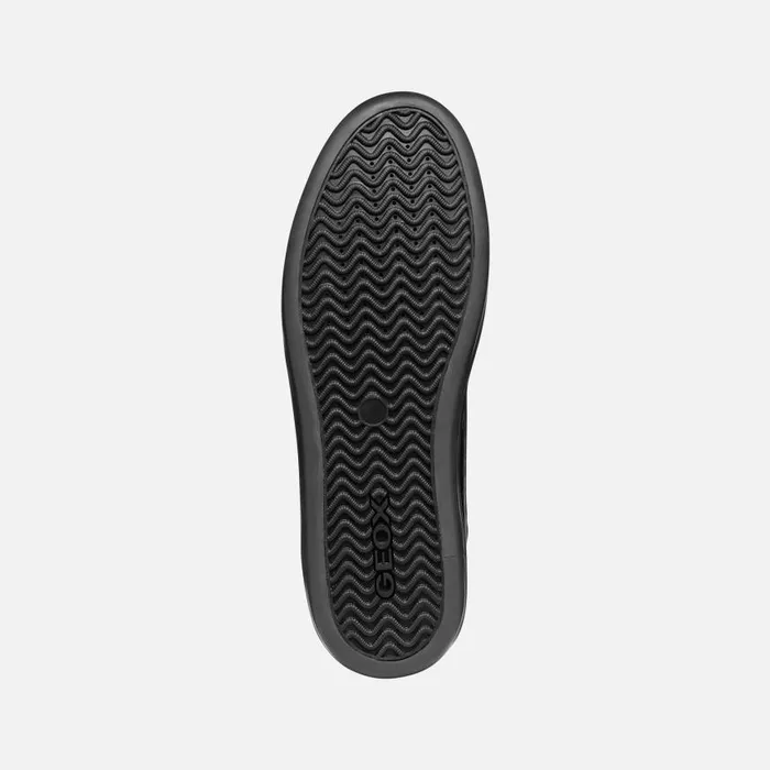 Man Geox Sneakers ELVER MAN Black Low Top Sneakers Black