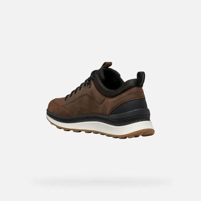 Man Geox Sneakers SPHERICA ACTIF X2 ABX MAN CoffeeBlack Low Top Sneakers Coffeeblack