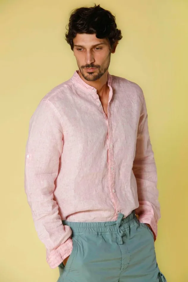 Man Porto Long Sleeve Shirt In Linen Regular Mason039s Shirts